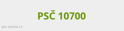 PSČ 10700