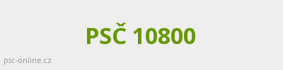 PSČ 10800