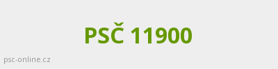 PSČ 11900