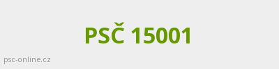 PSČ 15001