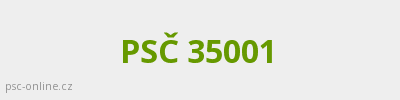 PSČ 35001