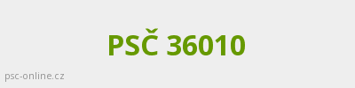 PSČ 36010