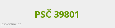 PSČ 39801