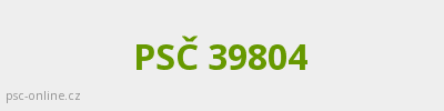 PSČ 39804