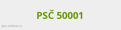 PSČ 50001