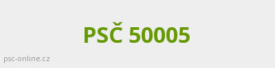 PSČ 50005