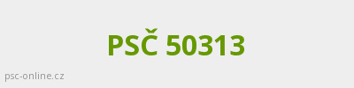 PSČ 50313