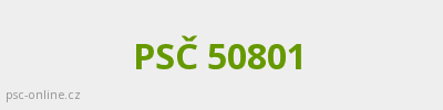 PSČ 50801