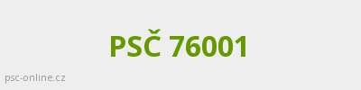 PSČ 76001